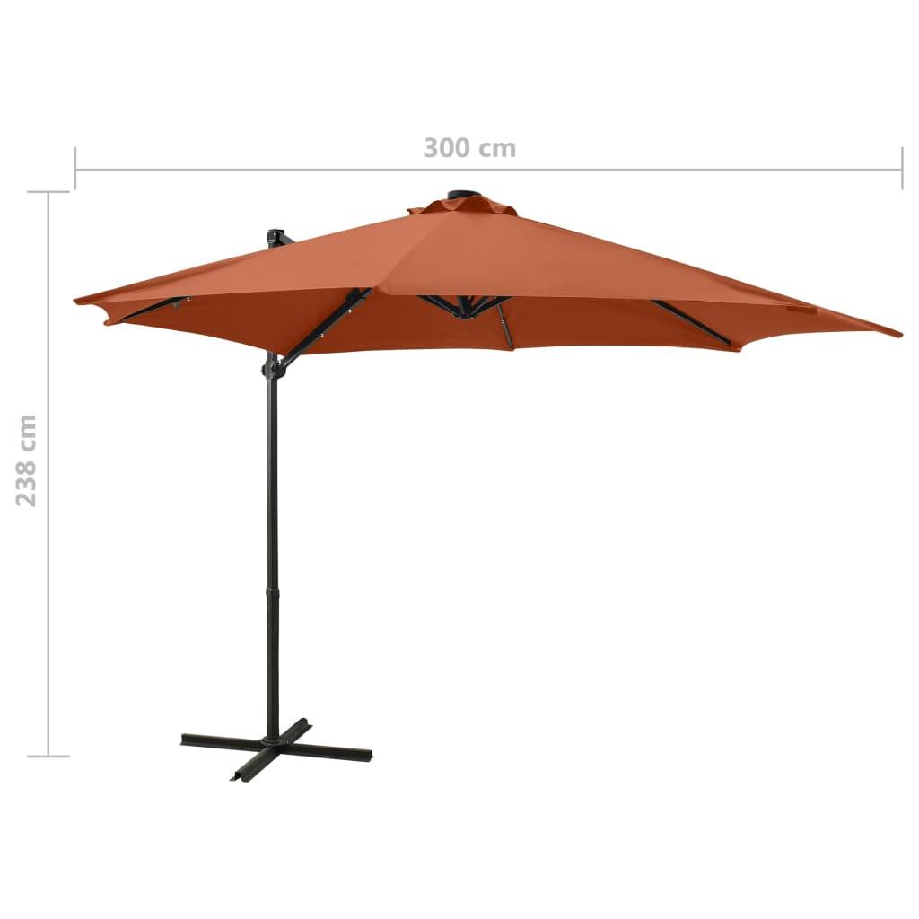 VidaXL Parasol en porte-à-faux  