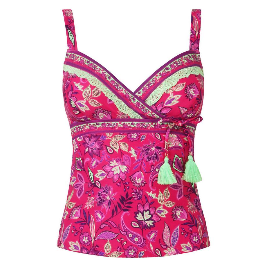 Joe Browns Neon Tankini mit Spitzenbesatz  