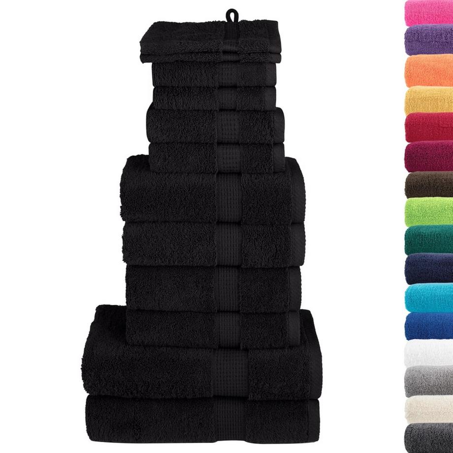 VidaXL Ensemble de serviettes coton  
