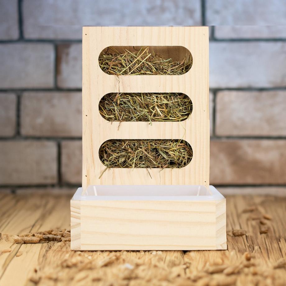 B2X  Heuschober mit Futternapf 