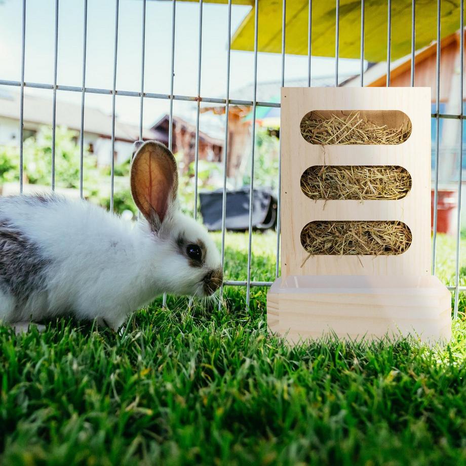 B2X  Heuschober mit Futternapf 