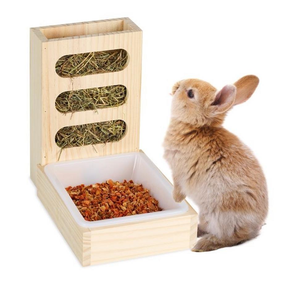 B2X  Heuschober mit Futternapf 