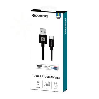Champion  Cavo da USB-A a USB-C 2 m Nero 