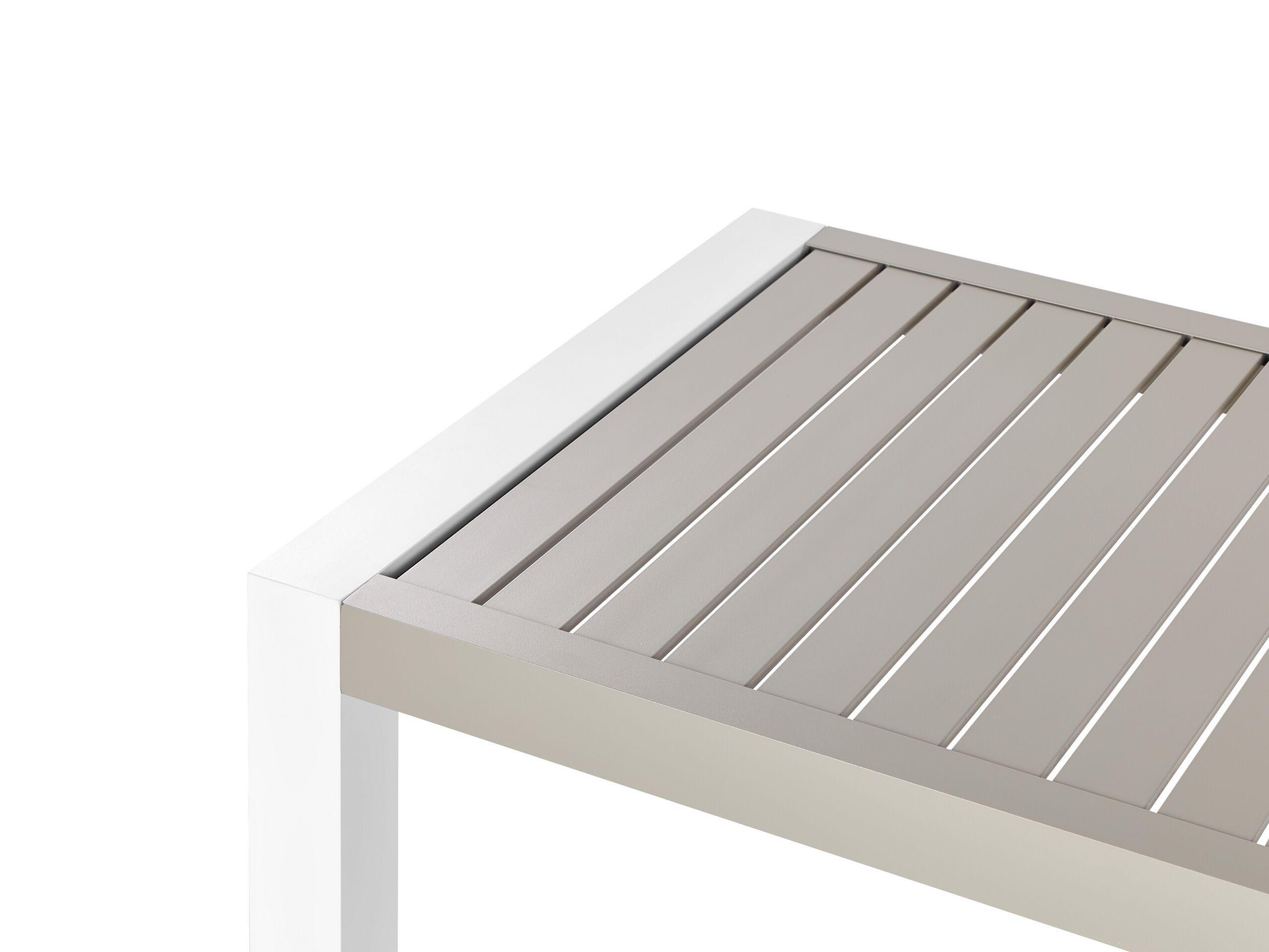 Beliani Table de jardin en Aluminium Moderne CASTELLA  