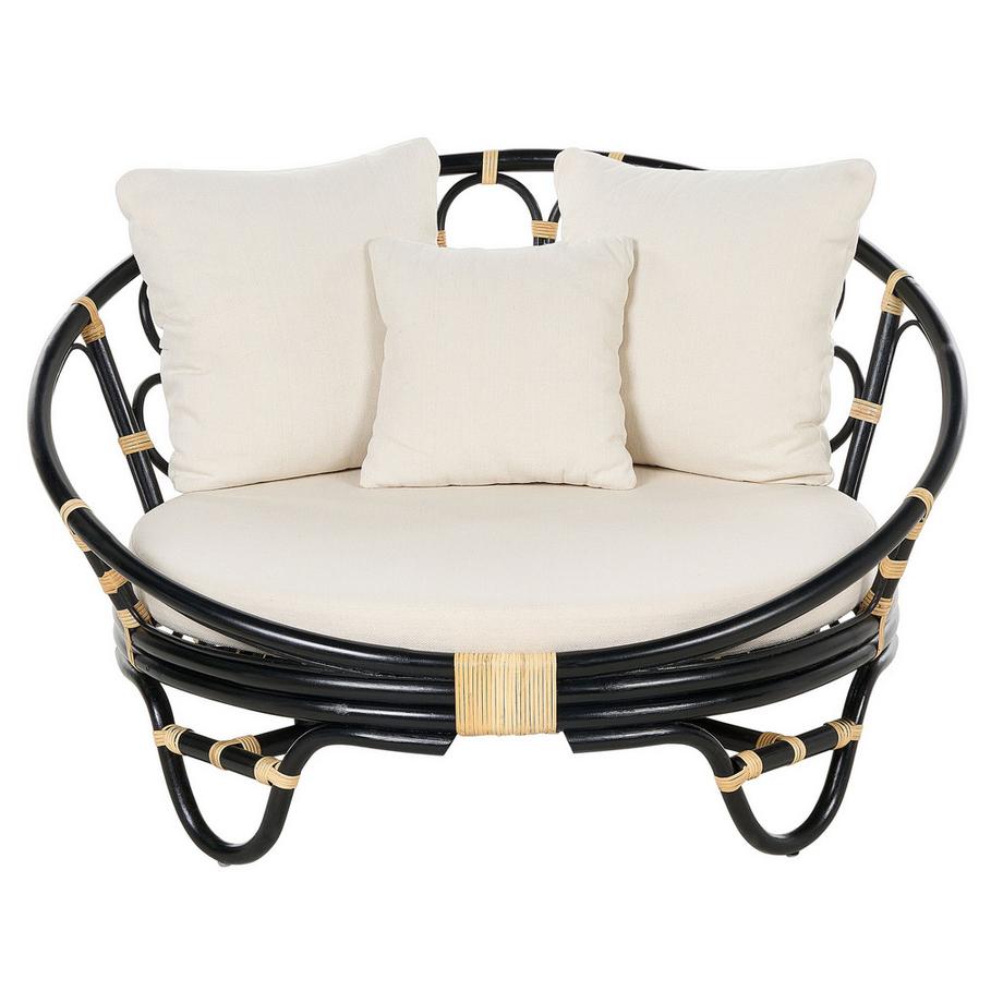 Beliani Sonneninsel aus Rattan Boho ROSSANO  