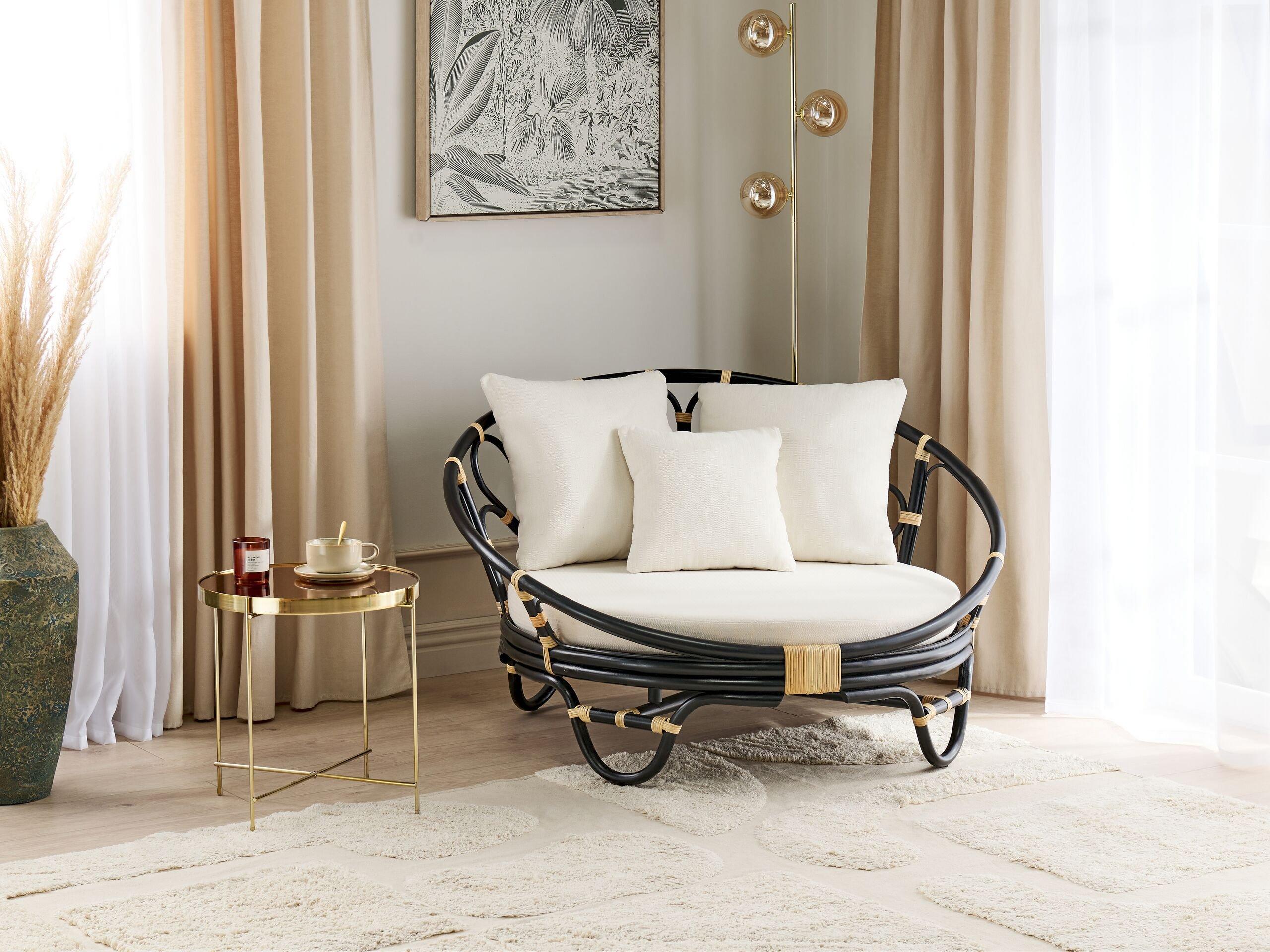 Beliani Sonneninsel aus Rattan Boho ROSSANO  