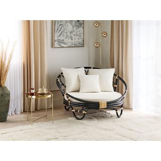 Beliani Sonneninsel aus Rattan Boho ROSSANO  