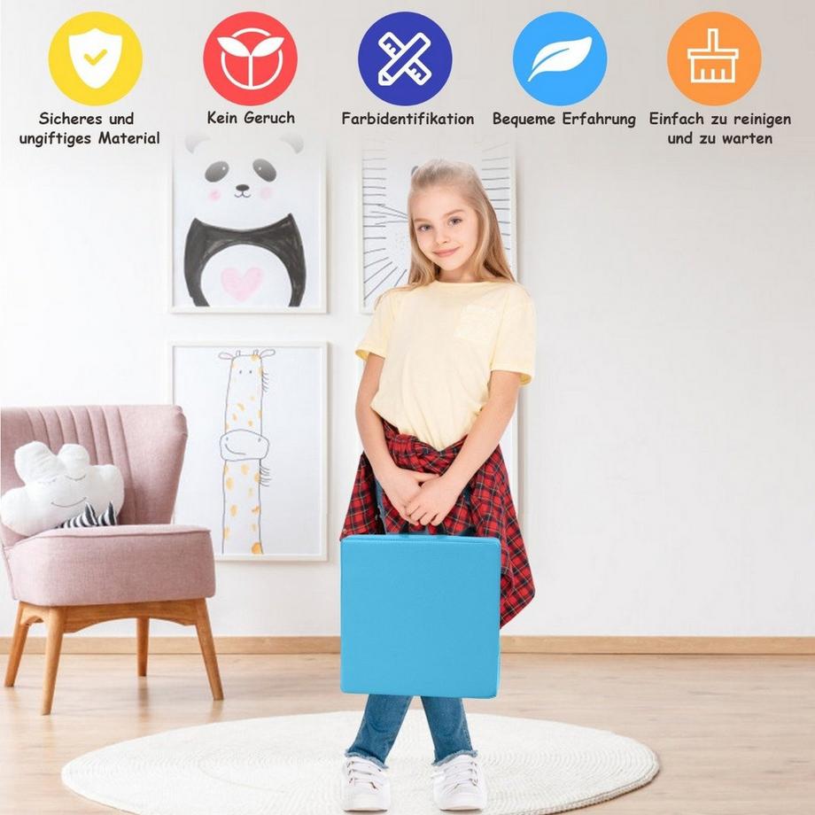 Northix Ensemble de 6 coussins de siège pour enfants  