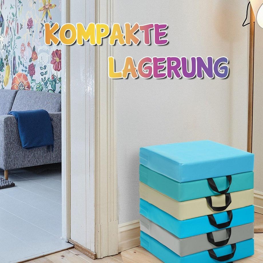 Northix Ensemble de 6 coussins de siège pour enfants  