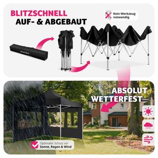 Tectake Pavillon wasserdicht und mit UV-Schutz  