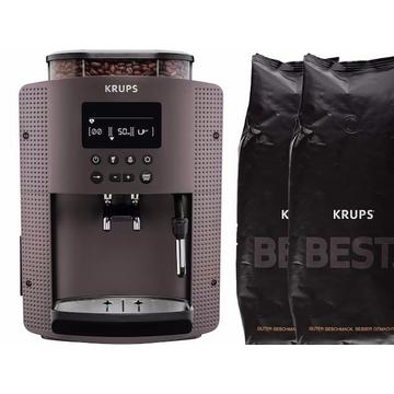 EA815P Essential 1450W Machine à café automatique + 2Kg de grains de café Best Crema