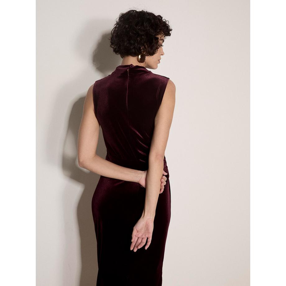 APRICOT Robe midaxi moulante en velours  