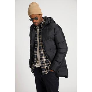 Sthuge  Cappotto trapuntato con cappuccio e spacchetti laterali, fino alla tg. 8XL 