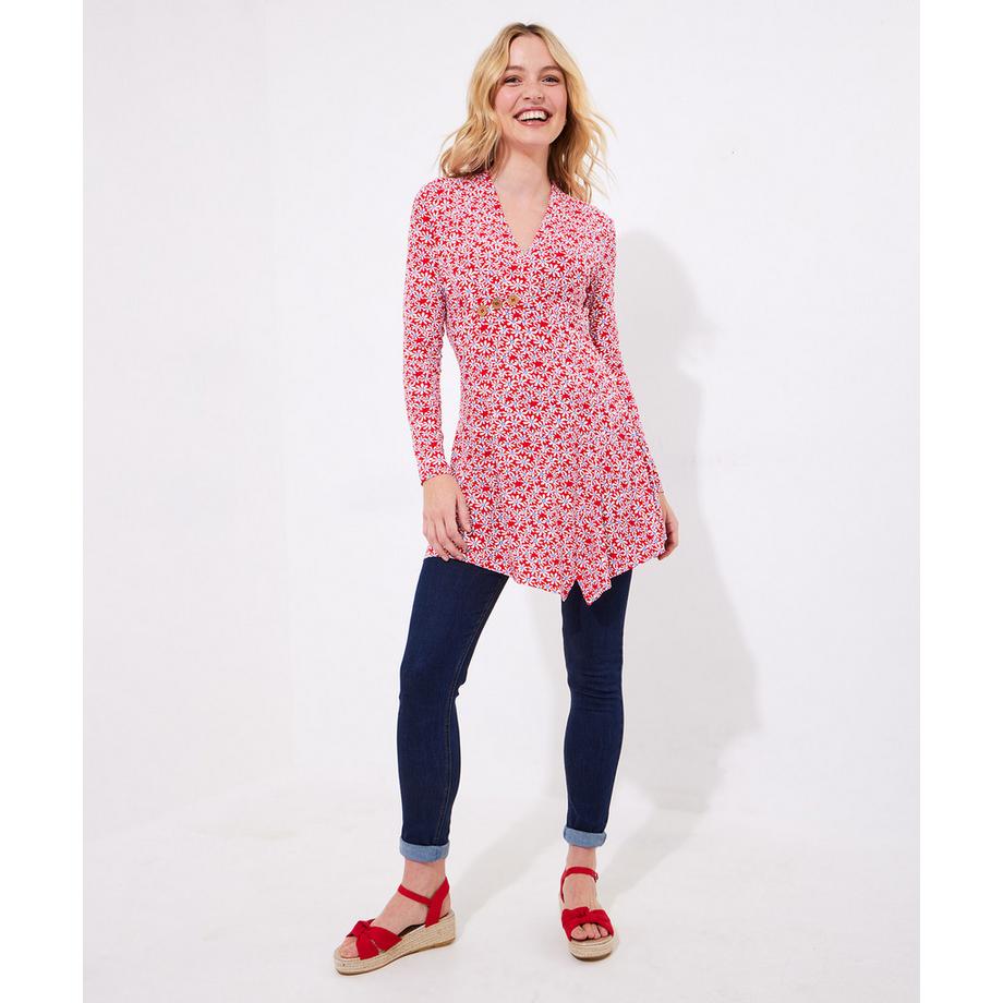 Joe Browns Asymmetrische Jersey Tunika mit Blumenmuster  