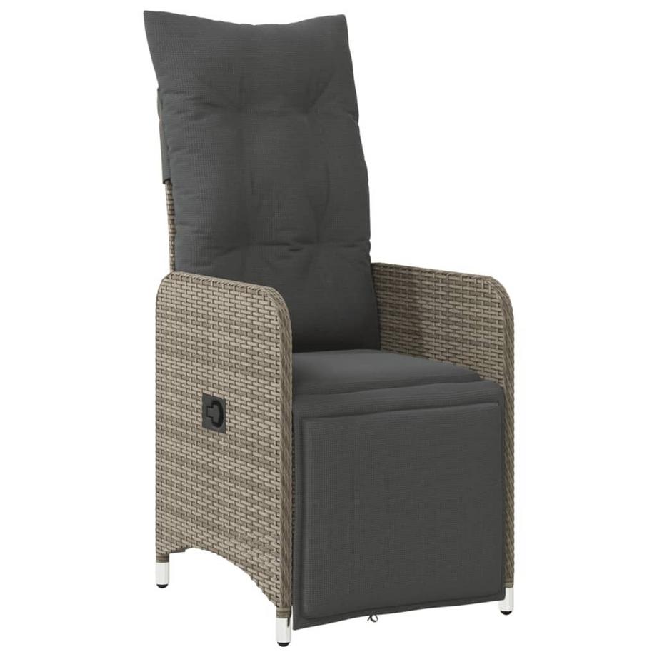 VidaXL Chaise de jardin inclinable rotin synthétique  