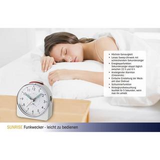 TFA Dostmann Radiocontrollato Sveglia Bianco Fluorescente lancetta  