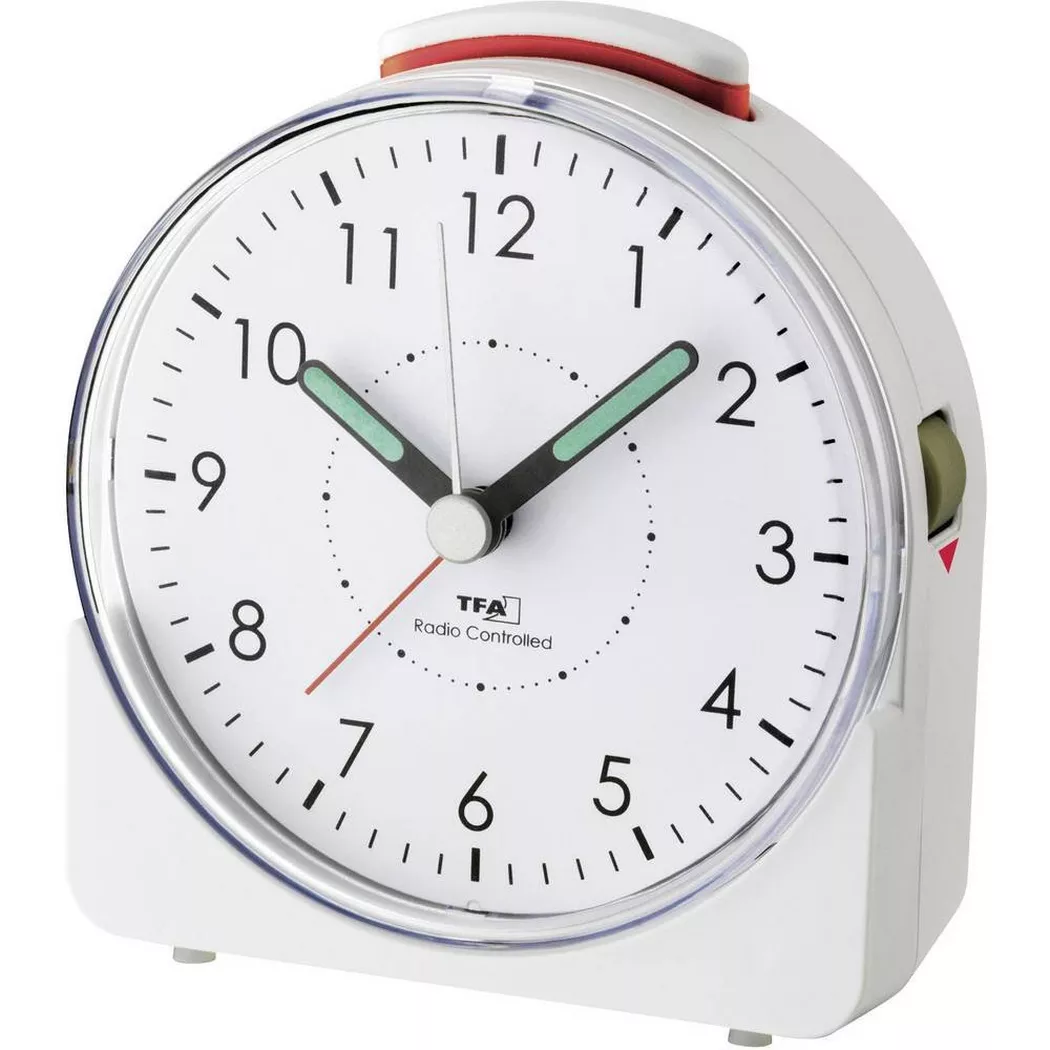TFA Dostmann Réveil radio-piloté Sunrise Blanc