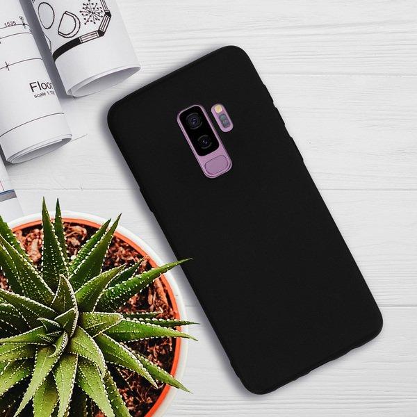 Avizar  Coque silicone gel Noir Galaxy S9 Plus 