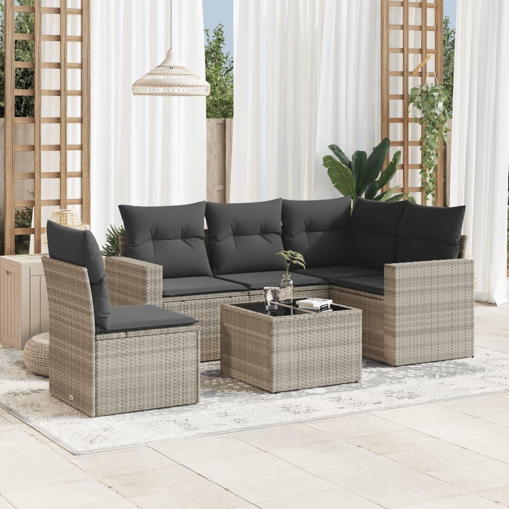 VidaXL set divano da giardino Polirattan  