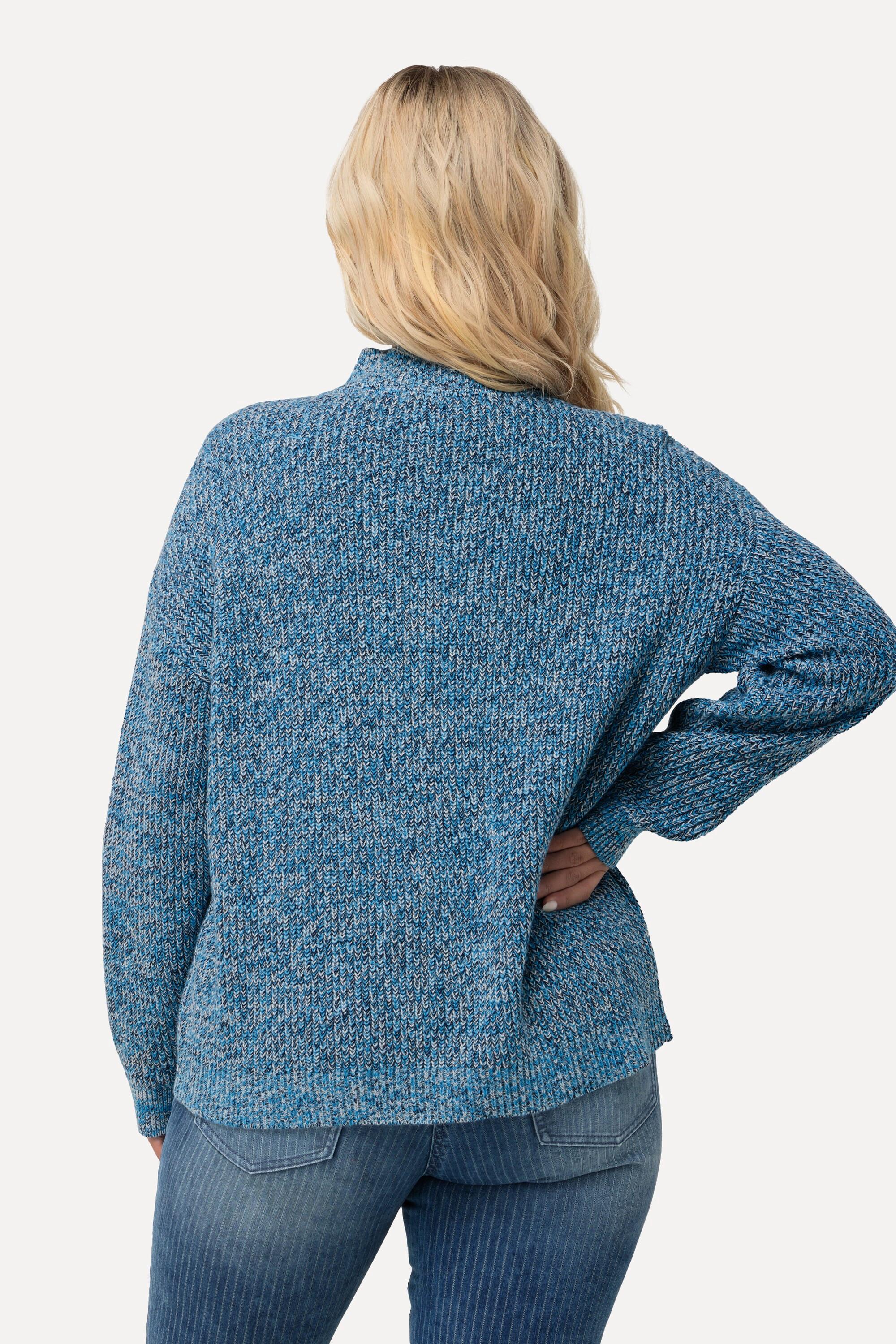 Ulla Popken  Pullover, Oversized, Toyerkragen, Langarm 