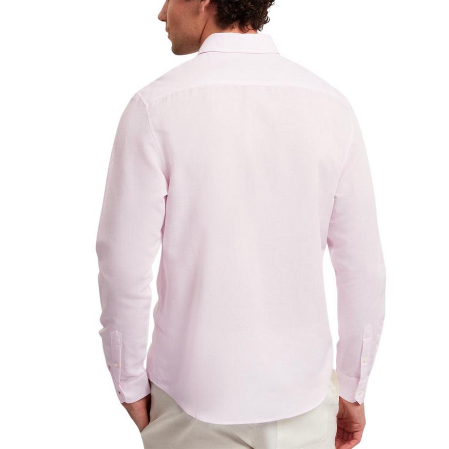 TED BAKER  Camicia Regolare Misto Lino Manica Lunga 