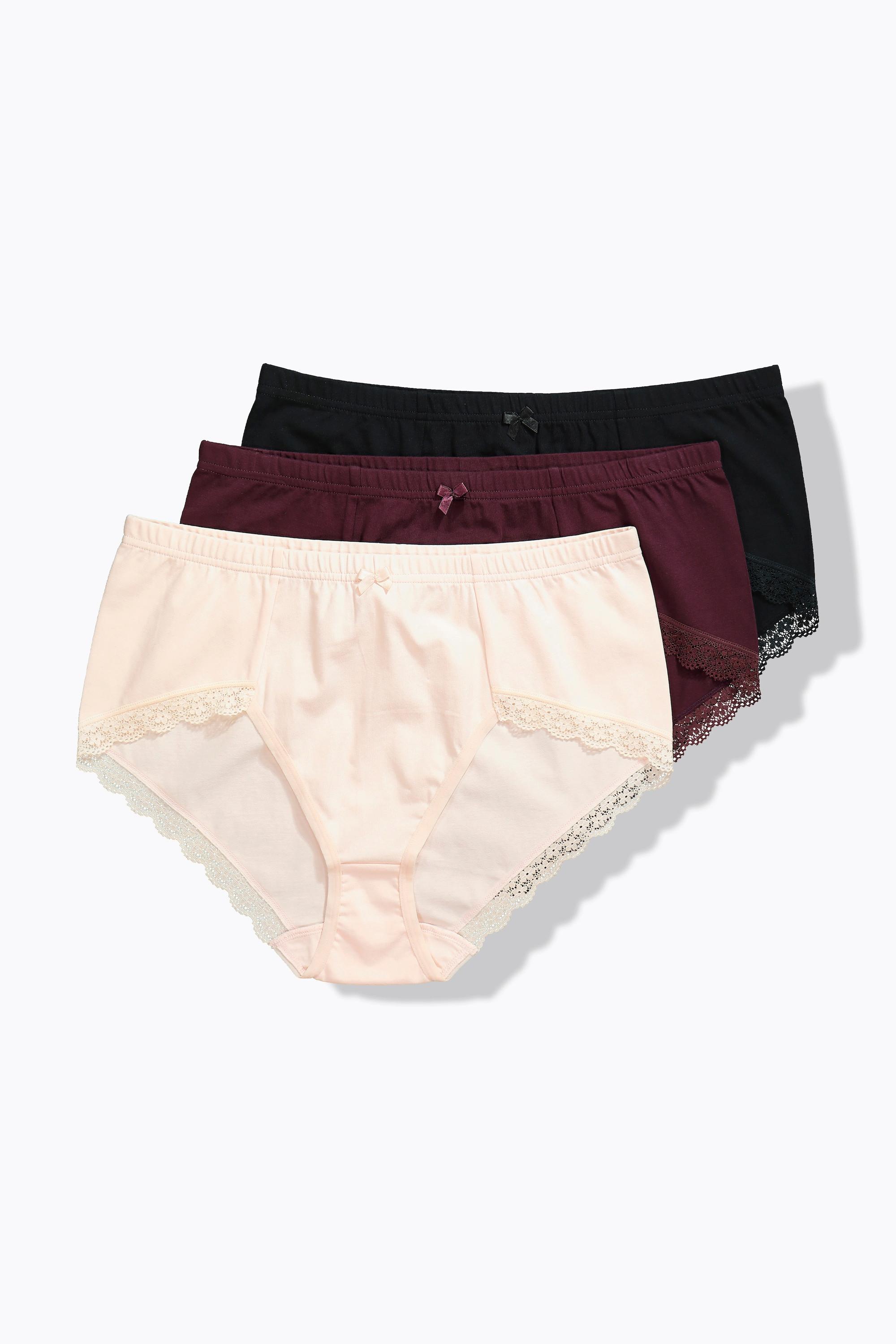 Ulla Popken Slip comfort Confezione da 3 Bordi in pizzo  