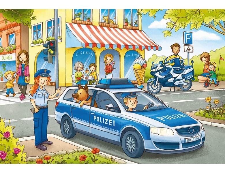 noris  Puzzle Auf Streife mit der Polizei (45XXL) 