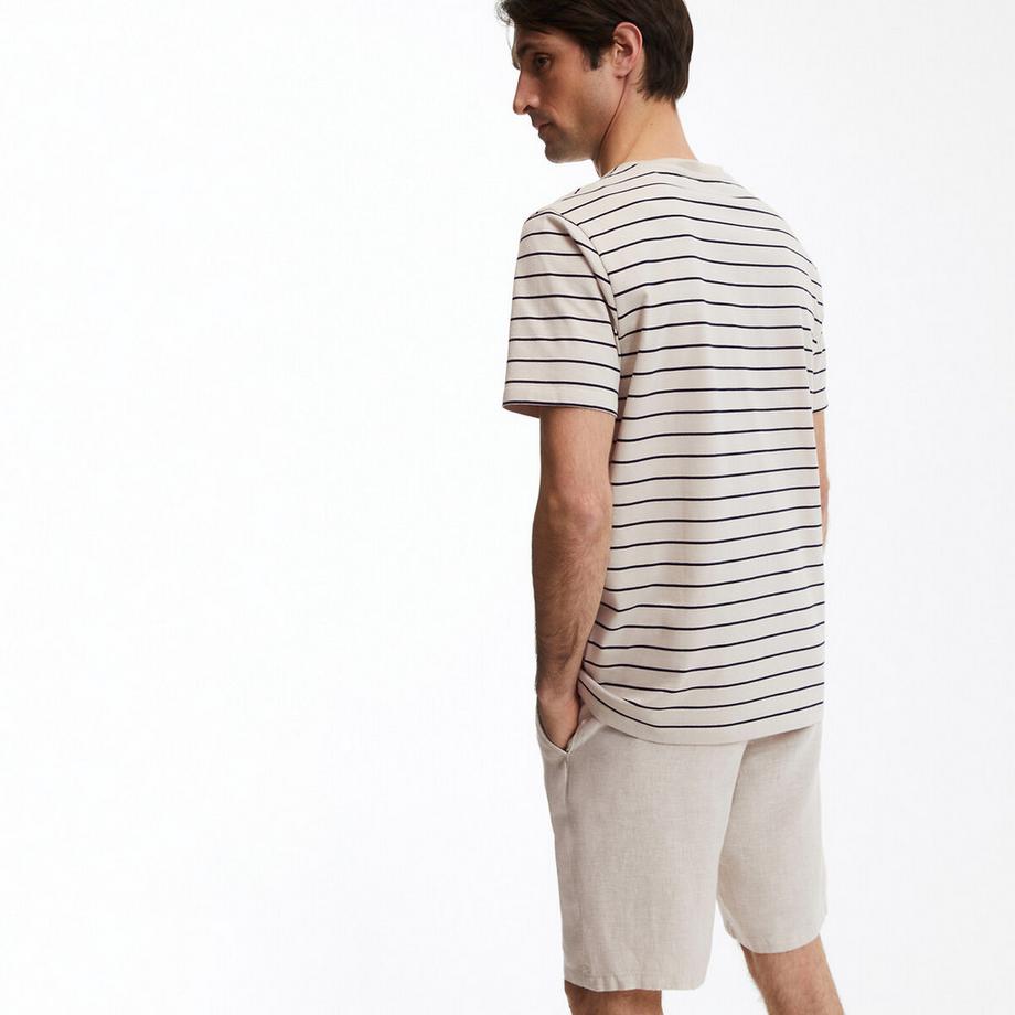 La Redoute Collections T-shirt Rayé Col Rond  