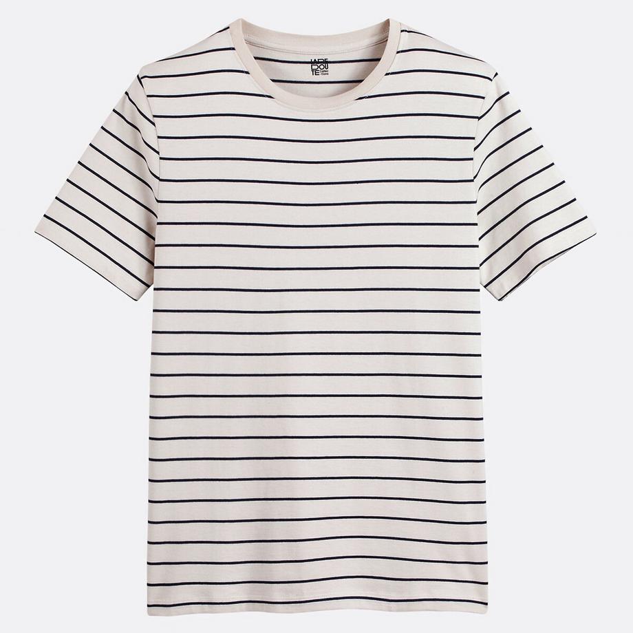 La Redoute Collections T-shirt Rayé Col Rond  