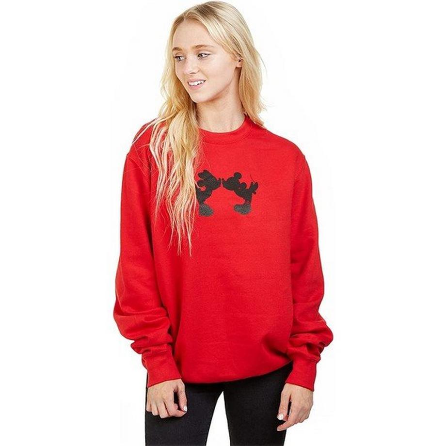Disney Kiss Mickey Mouse Minnie Mouse Sweatshirt  
