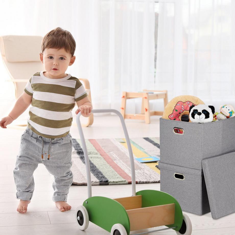 B2X Set di 2 scatole portaoggetti quadrate  