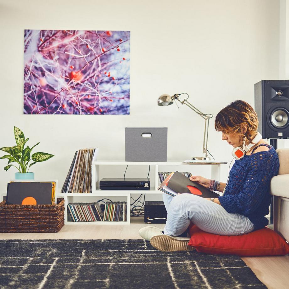 B2X Set di 2 scatole portaoggetti quadrate  