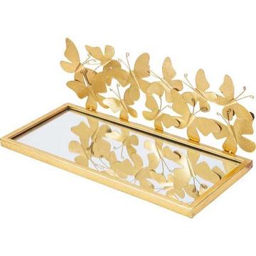Mensola comodino Butterflies gold (set di 2)