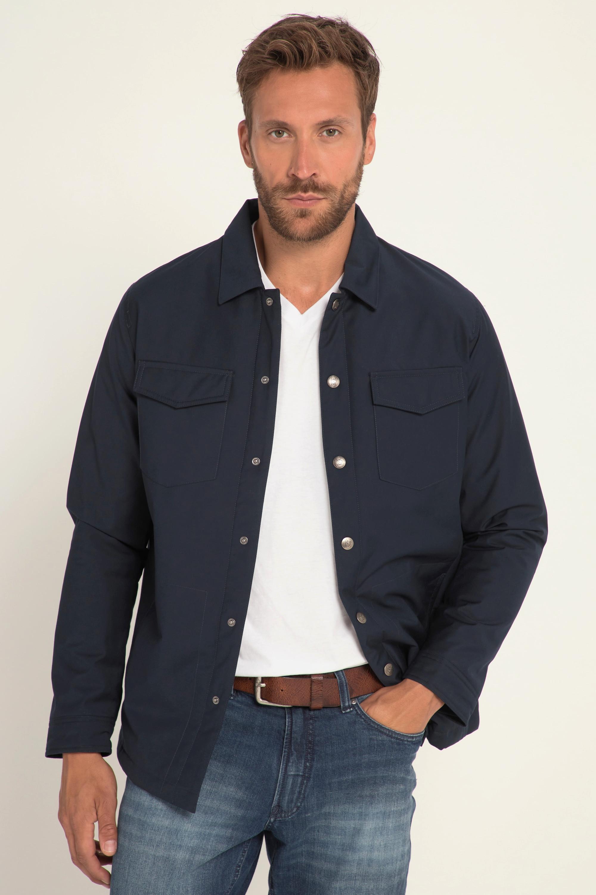 JP1880  Overshirt, Outdoor, Knopfleiste, gefüttert 