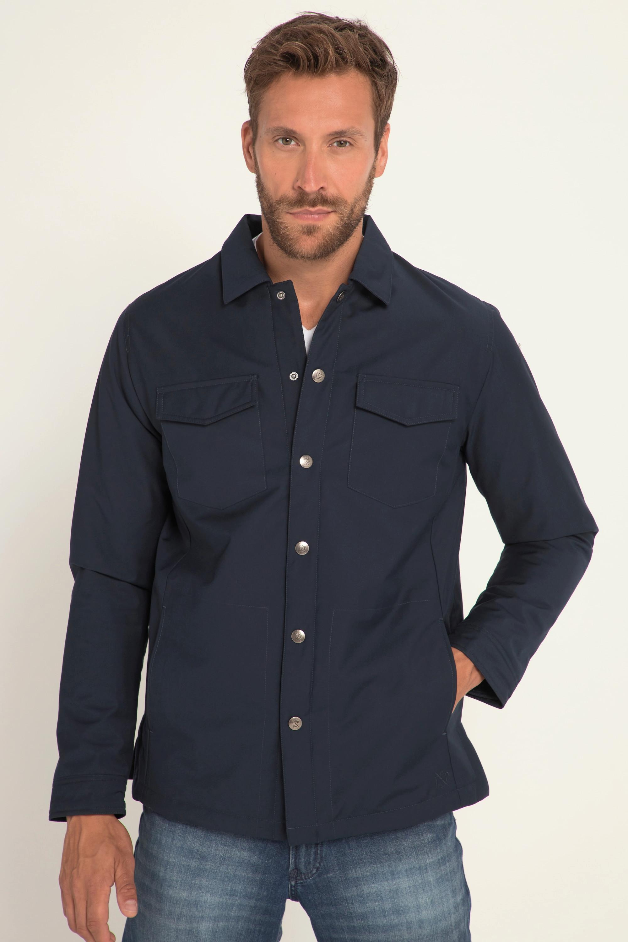 JP1880  Overshirt, Outdoor, Knopfleiste, gefüttert 