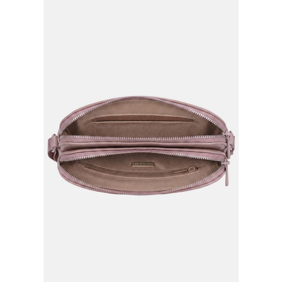 David Jones Minimalistische Schultertasche mit Doppelreißverschluss  