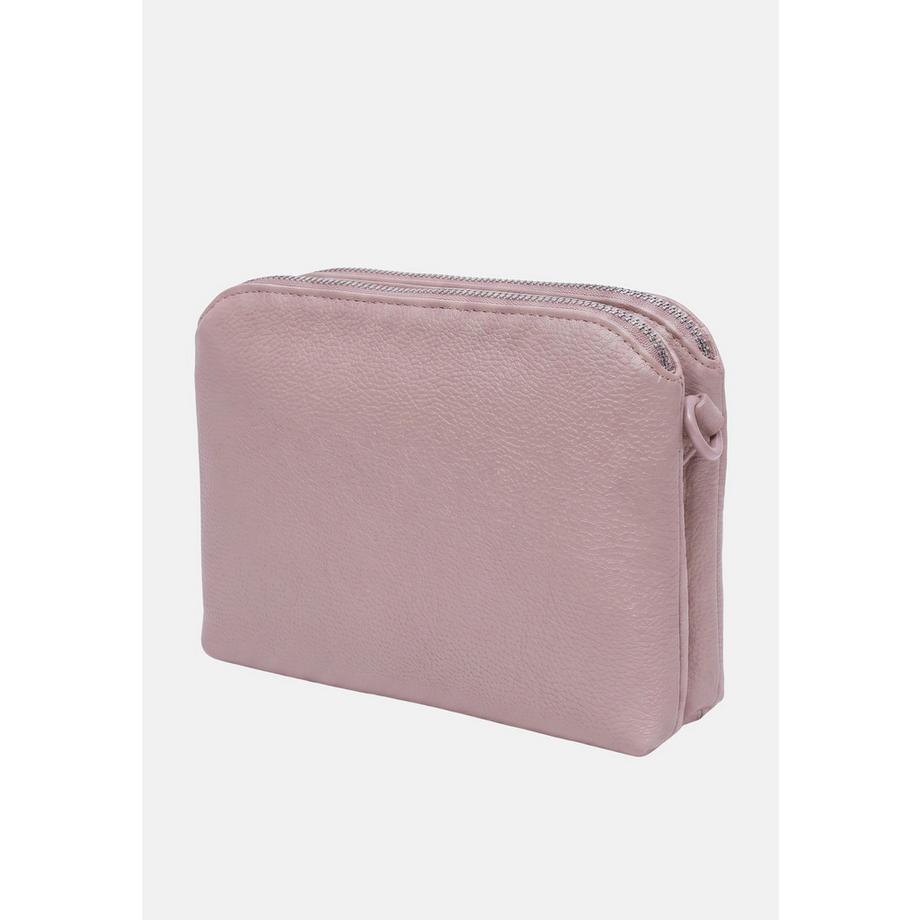 David Jones Minimalistische Schultertasche mit Doppelreißverschluss  