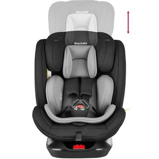 Tectake  Seggiolino auto girevole Linus, omologazione i-Size, con ISOFIX 