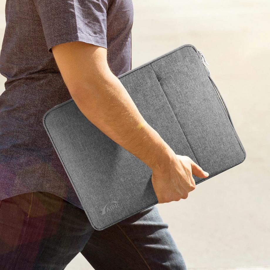 Only-bags.store Sacoche pour ordinateur portable avec poignée 2 compartiments  