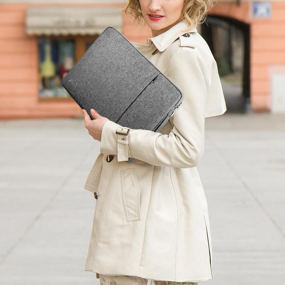 Only-bags.store Sacoche pour ordinateur portable avec poignée 2 compartiments  