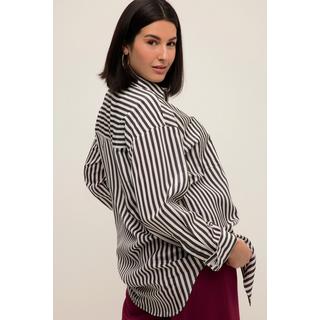 Studio Untold  Oversized-Hemdbluse, Streifen, Hemdkragen, Langarm 