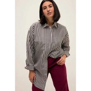 Studio Untold  Camicia dal taglio oversize con righe, collo da camicia e maniche lunghe 