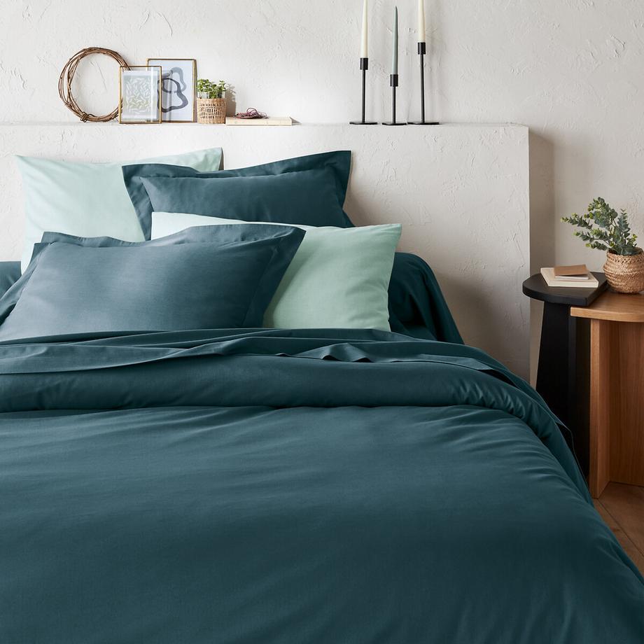 Housse de couette unie coton biologique