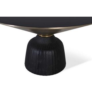mutoni Table basse Lado verre noir 76  