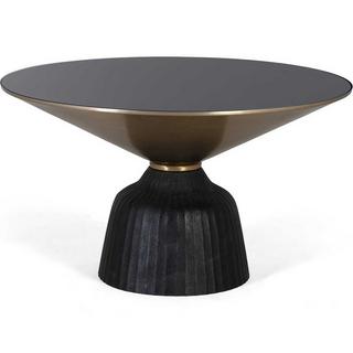 mutoni Table basse Lado verre noir 76  