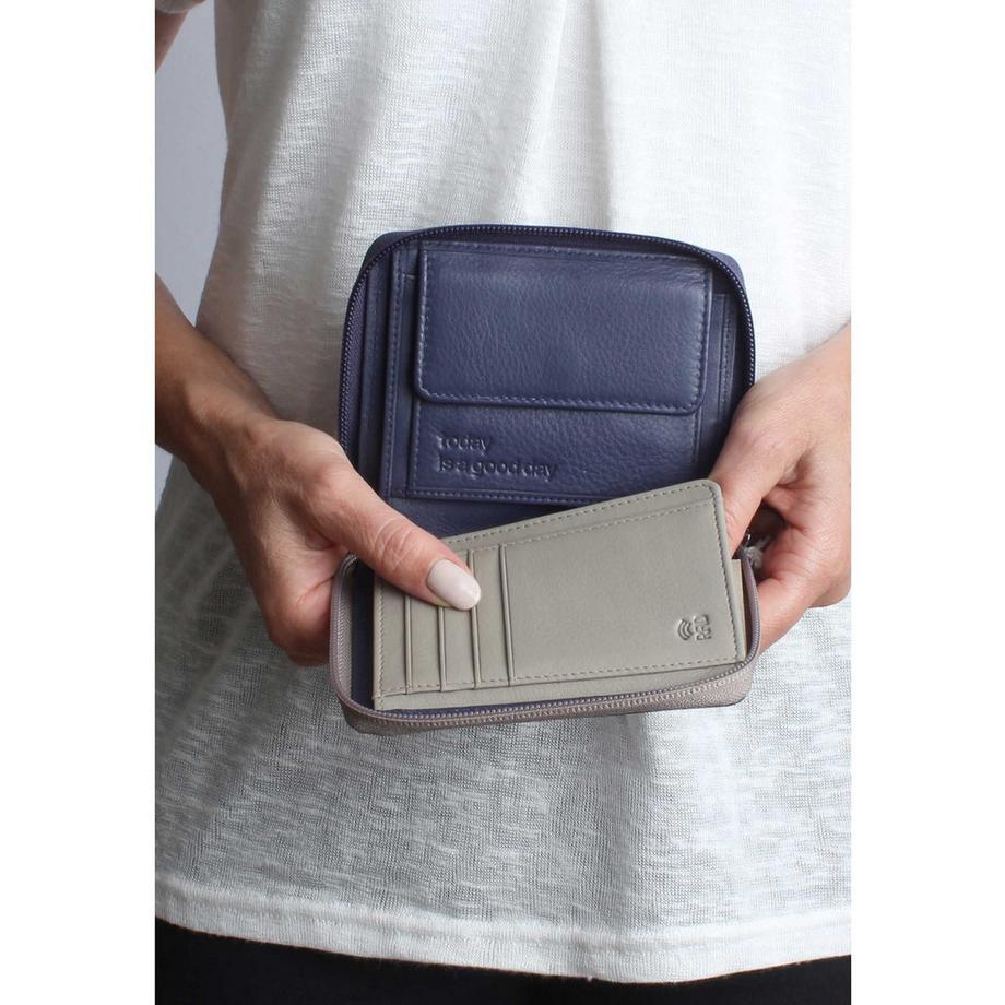 VARGU NILA 1-A Portefeuille en Cuir Véritable  