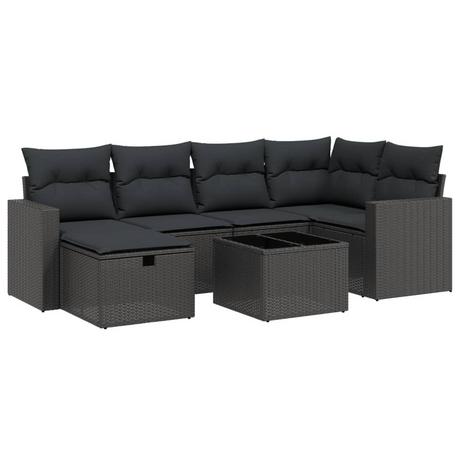 VidaXL set divano da giardino Polirattan  