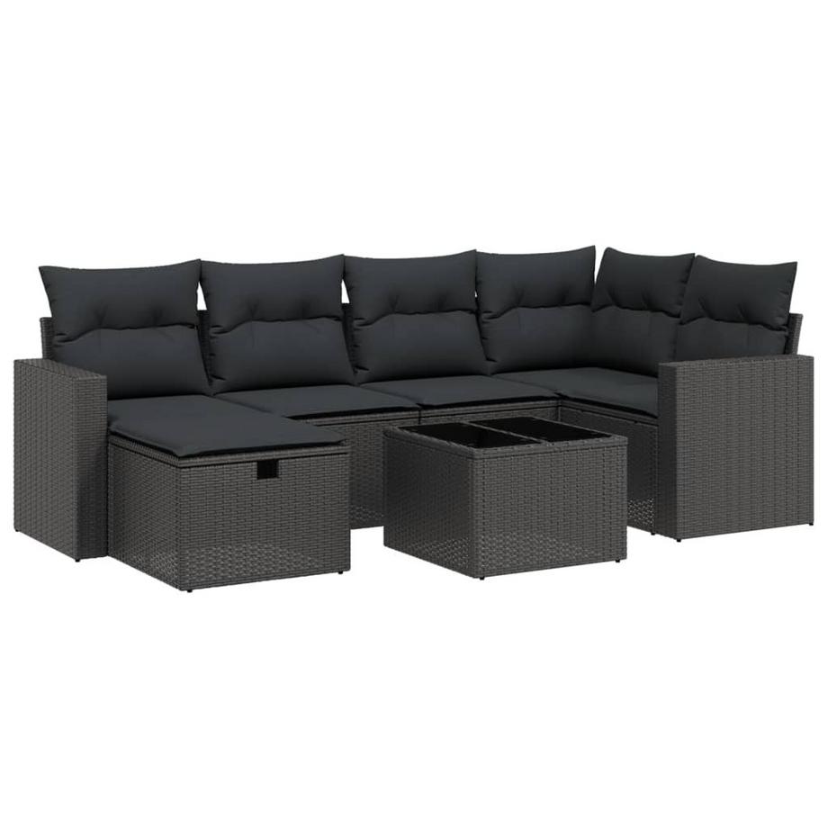 set divano da giardino Polirattan