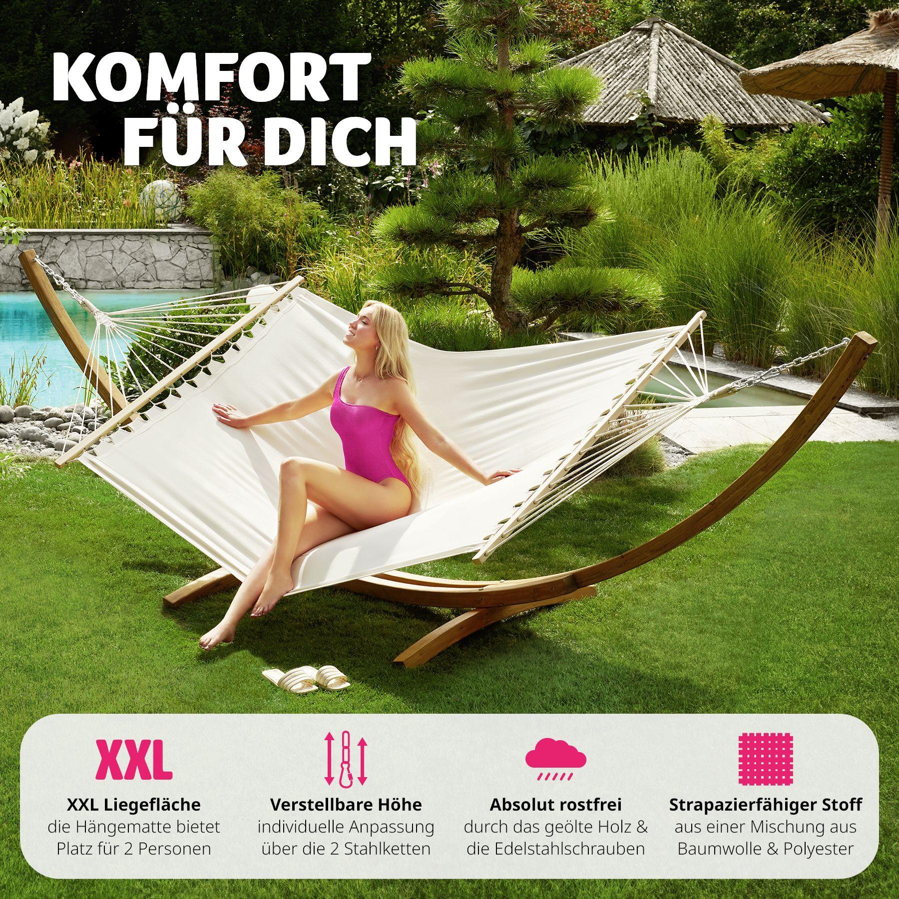 Tectake Hamac sur pied Thorsten 2 personnes  