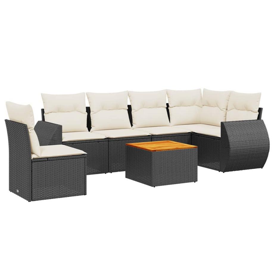 set divano da giardino Polirattan